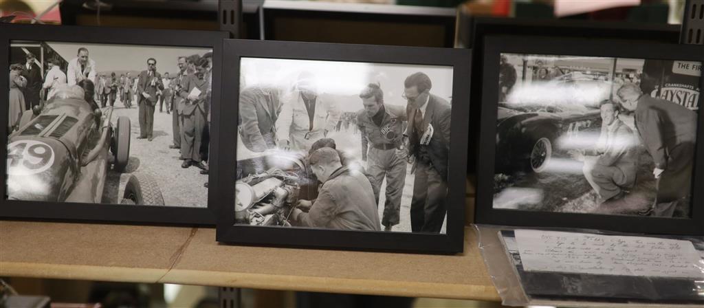 Twenty three photographs and negatives taken at a Goodwood meeting in 1955. Unpublished and no copyright, including Graham Hill